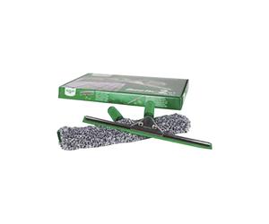 Juego limpiacristales profesional ErgoTec® Unger, juego básico 2en1