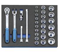 Juego Llave 1/2 IN Check-Tool-Modul 29-teilig GEDORE 2005 CT2-D 19