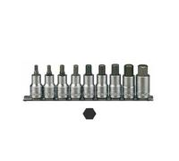 Tengtools M1212 - Juego de 9 vasos 1/2" para tornillos hexagonales