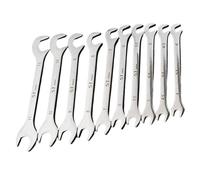 Juego Llaves Extra Delgadas Métrico | Herramienta De 10 Piezas Para Reparar Motocicletas - Herramienta Con Medidas Métricas,Para Técnicos Fontaneros Y Aficionados En Reparaciones De Vehículos