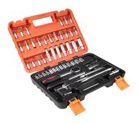 Juego llaves trinquete Juego Herramientas Llave 53 Piezas Juego Llaves Trinquete Juego Enchufes Kit Reparación Automóviles Dinamométrica Trinquete Herramienta Reparación Combinada