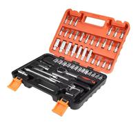 Juego llaves trinquete Juego Llaves Trinquete 53 Piezas Juego Enchufes Kit Herramientas Reparación Llave Dinamométrica Trinquete Herramienta Reparación Combinada Herramientas Manuales