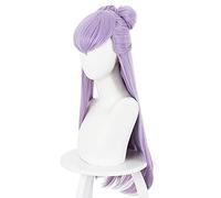 Juego LOL KDA Evelynn Cosplay Pelucas Agony's Embrace Mujeres Larga Mezcla Peluca de Pelo Púrpura con Moño Halloween Carnaval Fiesta Pelucas