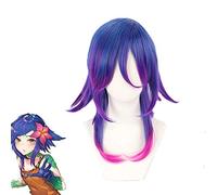 Juego Lol Neeko Cosplay pelucas the Curious Chameleon Gradient pelo corto sintético resistente al calor peluca de traje de Perucas