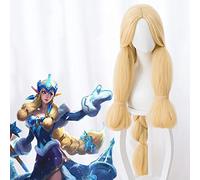 Juego LoL Peluca de Cosplay Soraka Peluca de Cosplay Peluca Sintética Resistente al Calor Fiesta de Carnaval de Halloween