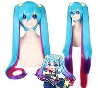 Juego LOL Pelucas Dj Sona Buvelle Maven of the Strings Cosplay Peluca Fiesta de Halloween Accesorios de disfraces para mujeres Pelo largo azul