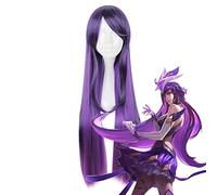 Juego LOL Syndra Guardián de las Estrellas Cosplay Pelucas Lila Gradiente de Color Pelo Sintético Resistente al Calor Halloween Carnaval Fiesta Mujeres Peluca