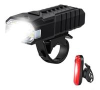 Juego Luces Bicicleta Recargables 200 Lúmenes Impermeable | 200 lúmenes máximo, 8 LEDs potentes, cientos metros, efectivo(Headlight)