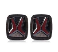 Juego Luces Traseras Luces Traseras LED Para Jeep Para Wrangler CJ TJ YJ 1998-2006 Diseño Universal En Forma "X" Ahumadas Luz Diurna DRL 12 V Freno Luz Trasera(EURO AMBER VERSION)