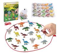 Juego Magnético con Cuerda - Juego De Viaje con Cuerda Y 20 Fichas De Dinosaurio,Juegos De Mesa para Toda La Familia,para Viajes, Interior, Aula, Escuela, Fiesta, Mesa, Viaje por Carretera