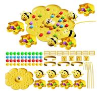 Juego Magnético De De Abejas para Mesa, Juego De Abejas Ocupadas para Niños, Juego De Mesa Recoge Cuentas De Ab-ejas, Divertido Juego Magnético De Ab-ejas, juguete educativo de enfoque familiar