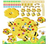 Juego Magnético De De Abejas para Mesa, Juego De Abejas Ocupadas para Niños, Juego De Mesa Recoge Cuentas De Abejas, Divertido Juego Magnético De Abejas, juguete educativo de enfoque familiar