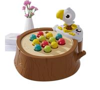 Juego magnético de gusano de pájaro - Juego de juguetes educativos de 23 cm | Kit de juego de alimentación para pájaros carpinteros | Juguete de desarrollo de habilidades sensoriales y motoras | Juan