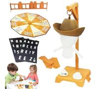 Juego magnético de palabras misteriosas del ahorcado - Juego de mesa de viaje que brilla en la oscuridad