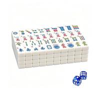 Juego Mahjong Americano, 166 Rosa Blanco Doble