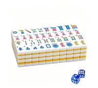 Juego Mahjong Americano, 166 Rosa Blanco Doble
