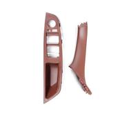 Juego Manijas Repuesto Panel Reposabrazos Puerta Interior Coche Para BMW Serie 5 F11 F18 523i 535i(Red Brown LHD*2)