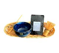Juego Matcha - 4 piezas - Juego de matcha japonés - Juego de té Matcha - Incluye - Polvo Matcha - Tazón Matcha - Batidor Matcha - Cuchara Matcha - Paquete de inicio Matcha