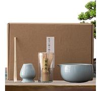 Juego Matcha Gardeset, Juego de té Matcha | Matcha 4 piezas Matcha Powder Set - Batidor y soporte Matcha, Accesorios Matcha para disfrutar o compartir con amigos