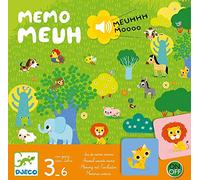 DJECO- Juegos de acción y reflejosJuegos educativosDJECOJuego Memo Meuh, Multicolor (15)