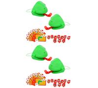 Juego Mesa Lengua Rana | Juego Camaleón | Máscara Rana 4 Piezas con Lengua soplado | Juegos Divertidos Snort | Juegos Fiesta interactivos multijugador para Fiestas Familiares, Juguetes sensoriales
