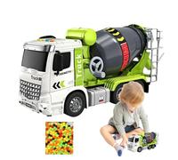 JUEGO MIXER CEMENT - Camión mezclador de cemento - 1:32 Escala Truck mezclador de hormigón con luces y sonidos, Agregar juguetes infantiles divertidos para niños. Coche de regalo de cumpleaños de