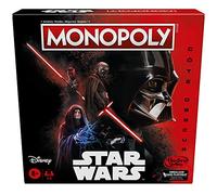 Juego Monopoly Edición Disney Star Wars Lado Oscuro, Juego de Bandeja Familiar para Niños a Partir de 8 Años, Regalo Star Wars