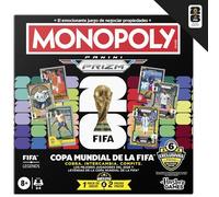 Juego Monopoly Panini Prizm: Copa Mundial de la FIFA I Juego de Mesa con Tema de fútbol y con Cartas coleccionables Monopoly Panini Prizm Copa Mundial de la FIFA 2026 I Edad: 8+ - Versión en español