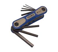 Irimo Juego navaja de 7 llaves hexagonales pavonadas 1,5-8 mm