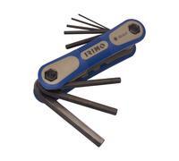 Irimo Juego navaja de 7 llaves hexagonales pavonadas 1,5-8 mm