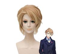 Juego New Hand Tour A3! Chigasaki Itaru Cosplay Peluca Corta Marrón Rubio Ombre Pelucas de pelo sintético resistente al calor