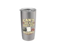 Juego Noche Humor Funny Rock Paper Tijeras Vaso térmico de acero inoxidable de doble pared