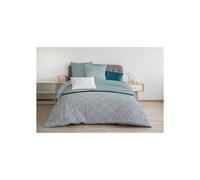 Juego nórdico 240x260 cm HOME LINGE PASSION LOUXOR: Funda nórdica + 2 fundas de almohada - 100% Algodón 57 hilos - Verde