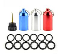 Juego O-rings Buceo 12 para uds Goma Natural Compatible Juego | Aleación aluminio ligero, para compacto portátil, ideal aventuras submarinas, para fácil transporte(Blue)