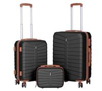 Juego o Set de 3 Maletas de Viaje Oferta- 4 Ruedas Dobles giratorias- Neceser - Maleta de Cabina - Equipaje de Mano- Cerradura con combinación- Ligeras- ABS- Resistentes- Ligeras- Asa telescópica.