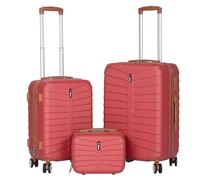 Juego o Set de 3 Maletas de Viaje Oferta- 4 Ruedas Dobles giratorias- Neceser - Maleta de Cabina - Equipaje de Mano- Cerradura con combinación- Ligeras- ABS- Resistentes- Ligeras- Asa telescópica.