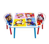 Juego Oficial de Mesa de Madera y 2 sillas para niños, de la Patrulla Canina, Muebles para el hogar, para Dormitorio, Sala de Juegos