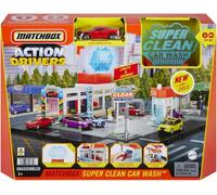 Matchbox Action Drivers Lavadero de Coches Set de Juego con Pistas para Coches de Juguete con Luces y Sonidos, +3 años (Mattel HNJ54)