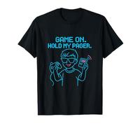 Juego On Hold My Pager 90s Y2K Pixel Art Design Camiseta