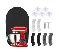 Juego Organizador 3 en 1 para KitchenAid 4.5-5 Cuartos Tilt-Head Batidoras Serie Artisan & Classic de MMOBIEL - 12 Uds con 5x Soportes Accesorios, 6x Organizadores Cables y 1x Alfombrilla Deslizante