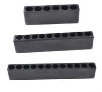 Juego organizador de puntas de destornillador con soportes hexagonales de 6/10/12 agujeros, estante de almacenamiento de brocas de plástico para herramientas de 1/4 pulgadas, estante de brocas