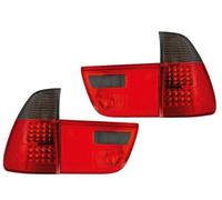 Juego Par Luces Traseras Led Cristal Rojo-Negro Para BMW E53 X5 2000-03