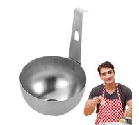 Juego para escalfar huevos: soportes circulares antiadherentes, tazas de metal para cocinar, canasta de vapor, comida matutina, preparación para la cena | Juego para escalfar huevos, soportes circular