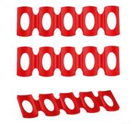 Juego para estantería Frigorífico Silicona Apilable para verde (Red) | plegable, ahorra espacio, para fácil , silicona flexible, para ideal neveras pequeñas