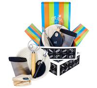 Juego para Hornear Pan Artesanal con Masa Madre - Cesta de Molde para Pan Banneton | Danés Batidor De Masa | Cortador para Masa de Pan | Cortador de Masa | Espátula para Masa