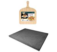 Juego para pizza de piedra volcánica y etnea 38 x 30 cm - Tazón + pala