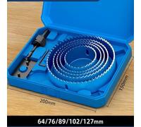 Juego para sierra Copa 19-127mm para acero Carbono para madera | para acero al carbono, para corte para limpio en para madera, yeso y plástico, dientes afilados, para ideal bricolaje(5pcs)