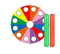 Juego paracaídas Paracaídas al Aire Libre, Tienda de campaña con arcoíris, Juegos, Juegos en el Patio, Actividades cooperativas de Trabajo en Equipo(5M Parachute 2 Rods)