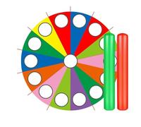 Juego paracaídas Paracaídas al Aire Libre, Tienda de campaña con arcoíris, Juegos, Juegos en el Patio, Actividades cooperativas de Trabajo en Equipo(6M Parachute 2 Rods)