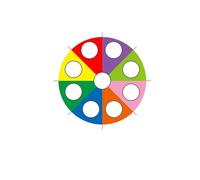 Juego paracaídas Paracaídas arcoíris for Jugar al Aire Libre, Divertido paracaídas for Tienda de campaña, Actividades cooperativas de Trabajo en Equipo, Tienda de Juegos Multicolor(2M Parachute)